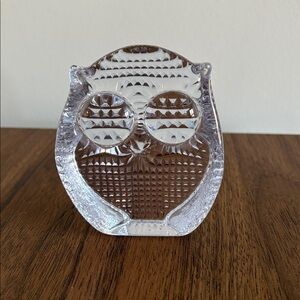 Vintage Art glass Owl figurine